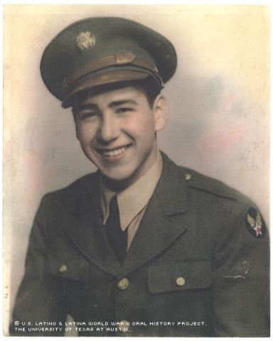 Portrait of Joe D. Casillas in uniform.