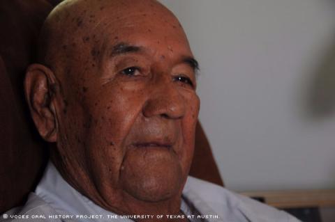 Antonio Rojo was interviewed by the Voces Oral History Project at his home in Alpine, TX on August 3, 2010. [Michelle J Lojewski/Voces Oral History Project]