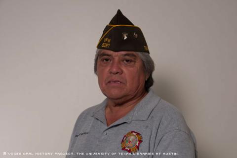 Vietnam Vet, Richard Manriquez, was interviewed in Houston, Texas, on April 9, 2011. [Voces Oral History Project/ Michelle J Lojewski]