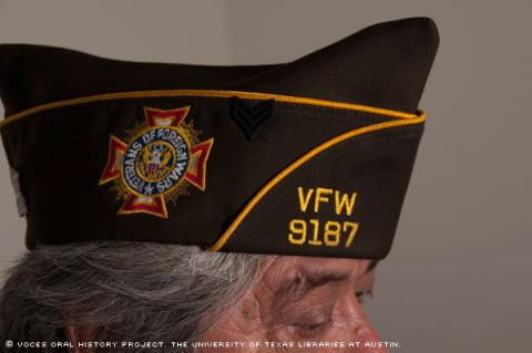 Vietnam Vet, Richard Manriquez, was interviewed in Houston, Texas, on April 9, 2011. [Voces Oral History Project/ Michelle J Lojewski]
