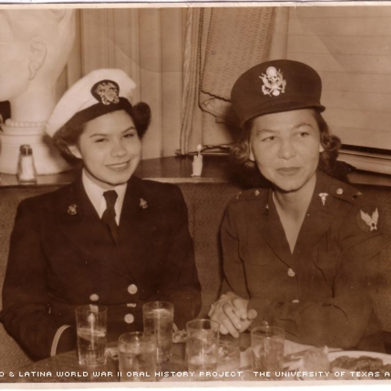 Beatrice Amado Kissinger (left) and Carmen Romero Phillips (right) - Voces Oral History Project
